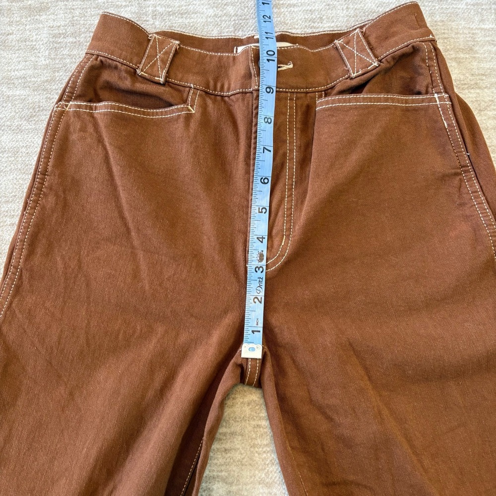NWOT Madewell Jeans Womens Size 23 Emmett Wide-Leg Boho Dried Acorn Pants - Picture 11 of 12
